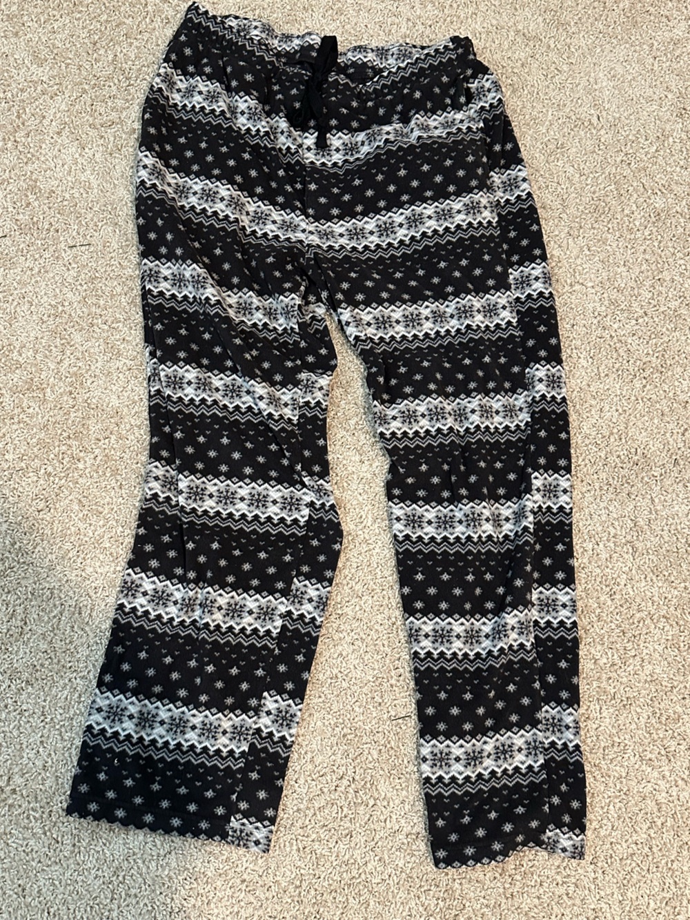 Sonoma Black and White Patterned Pajama Pants